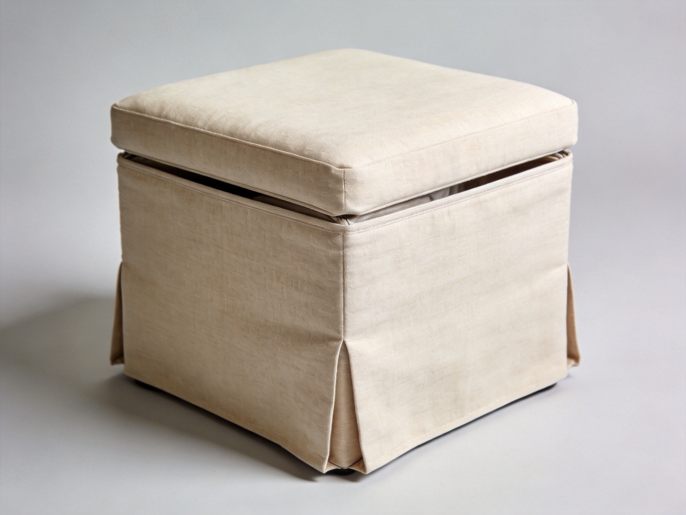 Folding Fabric Cube Storage Ottoman